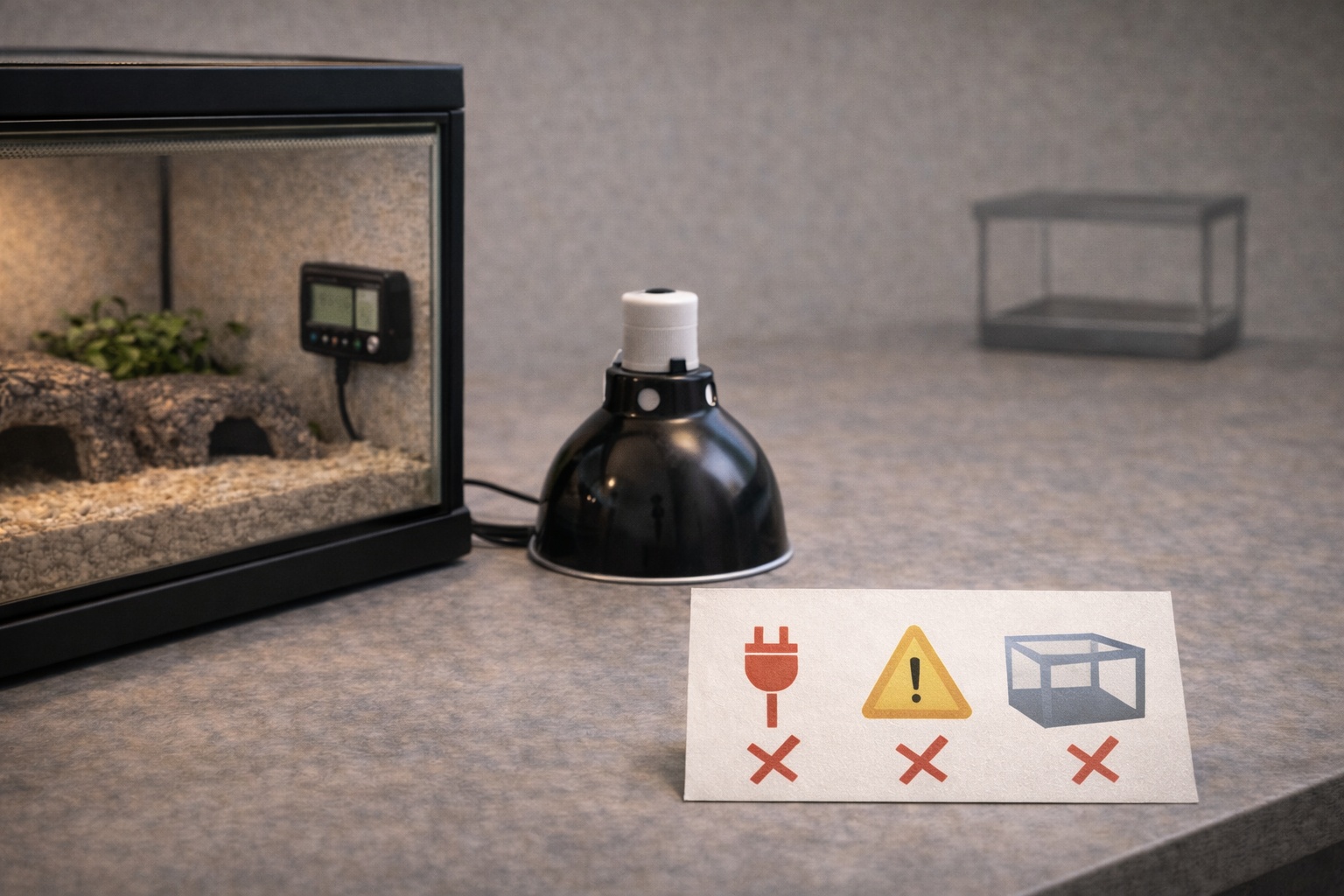 Common exotic pet setup mistakes like poor temperature control and undersized habitats.